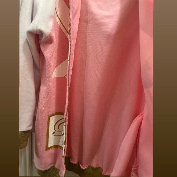 Tipsy Elves Zip up Sequin Hoodie Dress Rose Champagne Large Comfy Costume - Picture 5 of 8